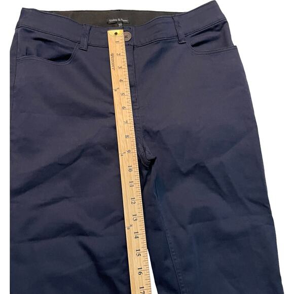 Violets & Roses Pedal Pusher Capri Pants Women’s 4/27 Navy Blue 20” Inseam NWOT - Picture 9 of 10